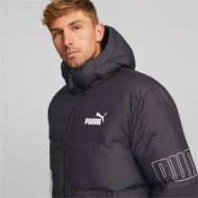 Puma Daunen-Winterjacke Power Hooded Down Puffer schwarz Herren